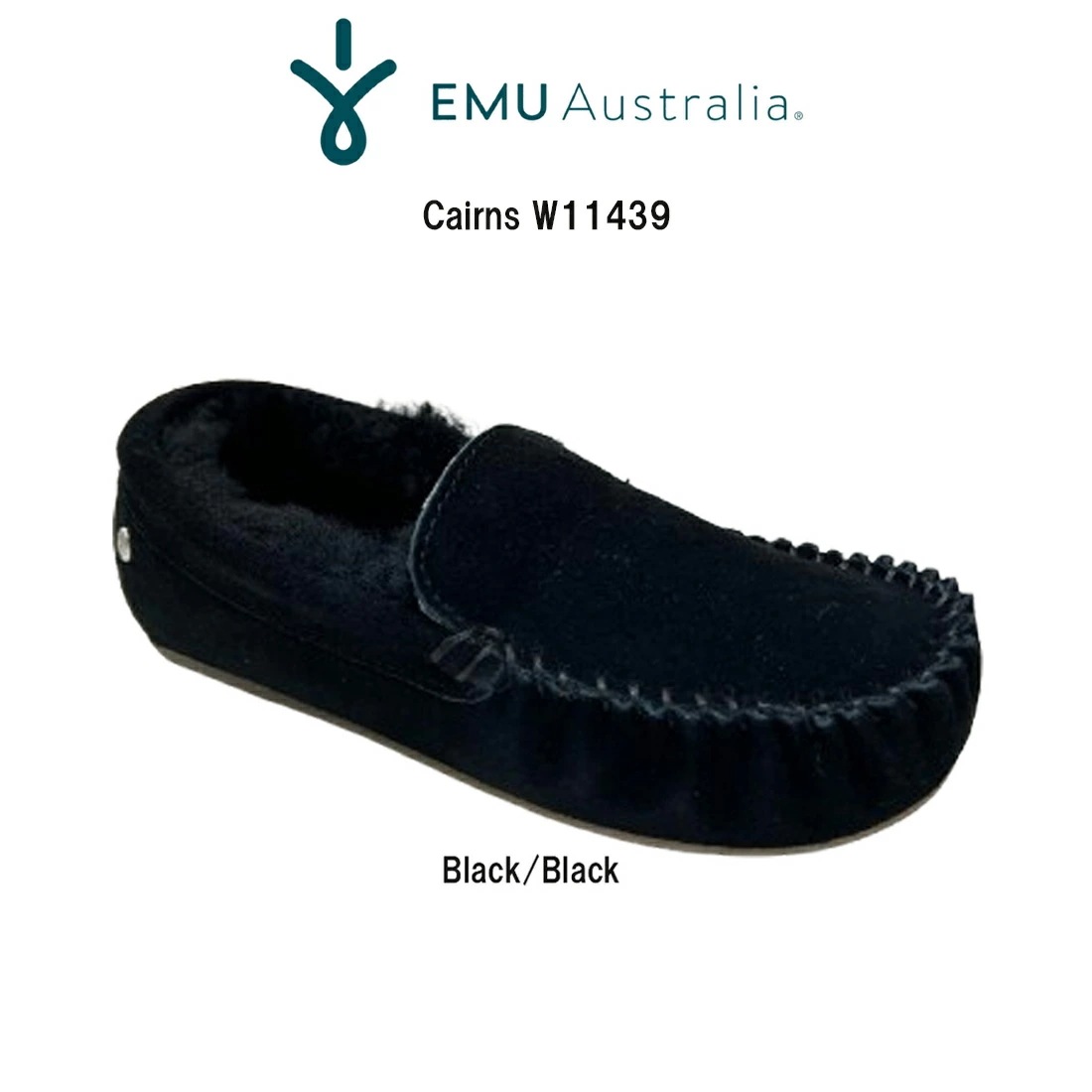 EMU モカシン スリッポン シューズ スエード シープスキン 防寒 定番 ケアンズ レディース 靴 ギフト Cairns W11439