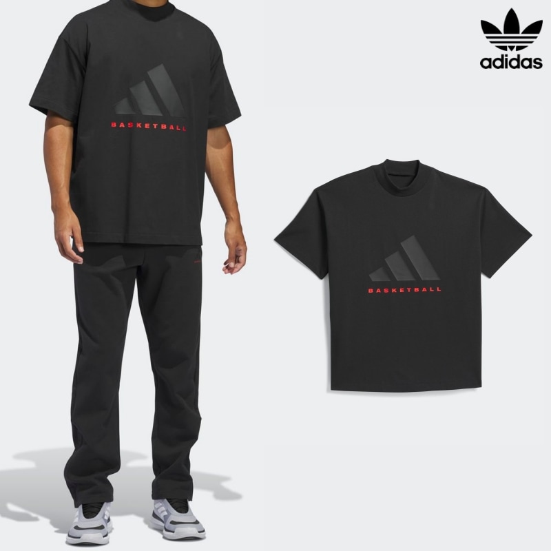 [ADIDAS] アディダス バスケット ボール ティー / BLACK