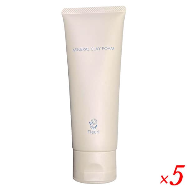フルリ ミネラルクレイフォーム 100g 5個セット 洗顔 洗顔フォーム 洗顔料