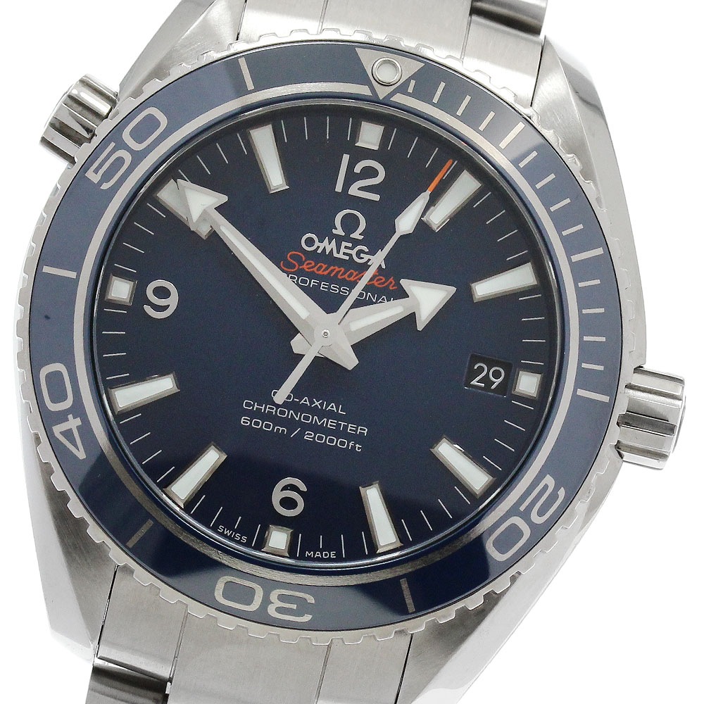 オメガ OMEGA 232.90.42.21.03.001 シーマスター プラネットオーシャン 600M デイト 自動巻き メンズ 良品 保証書付き_895461【中古】