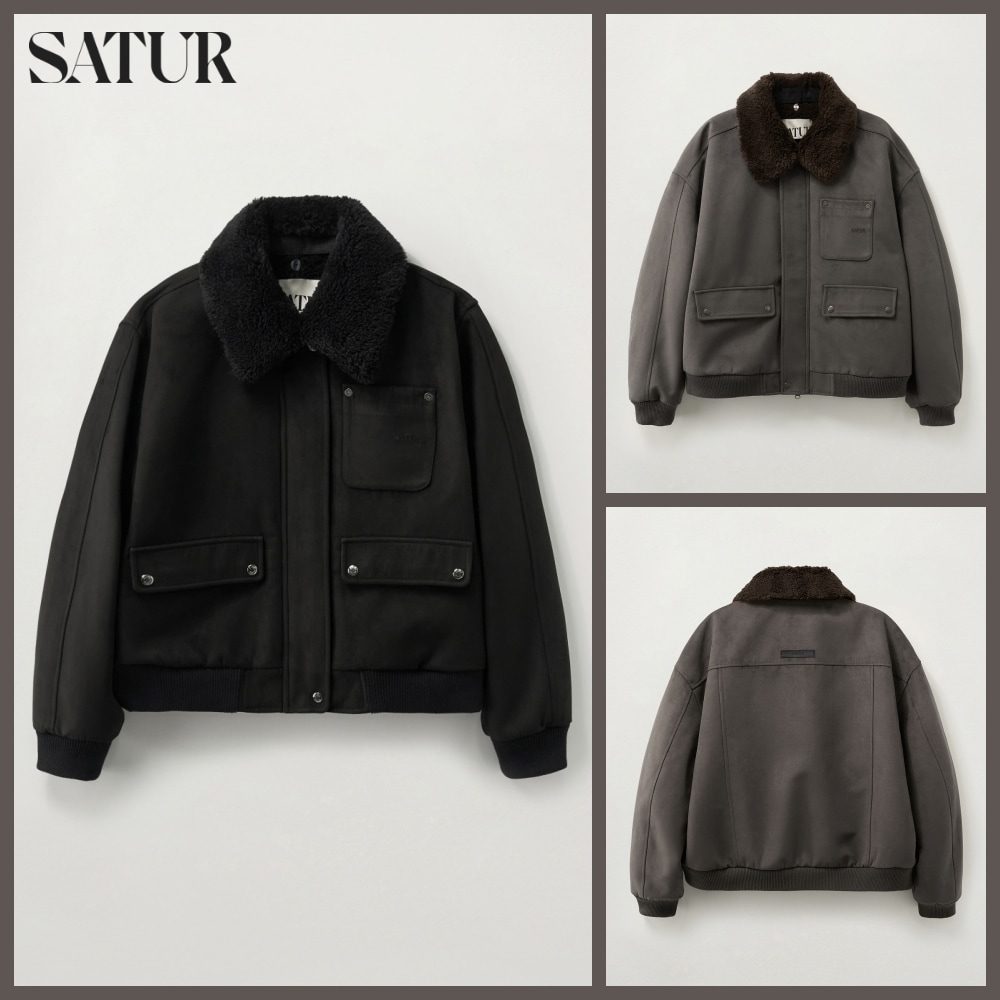 [正規品] Synthetic Suede Blouson Jumper