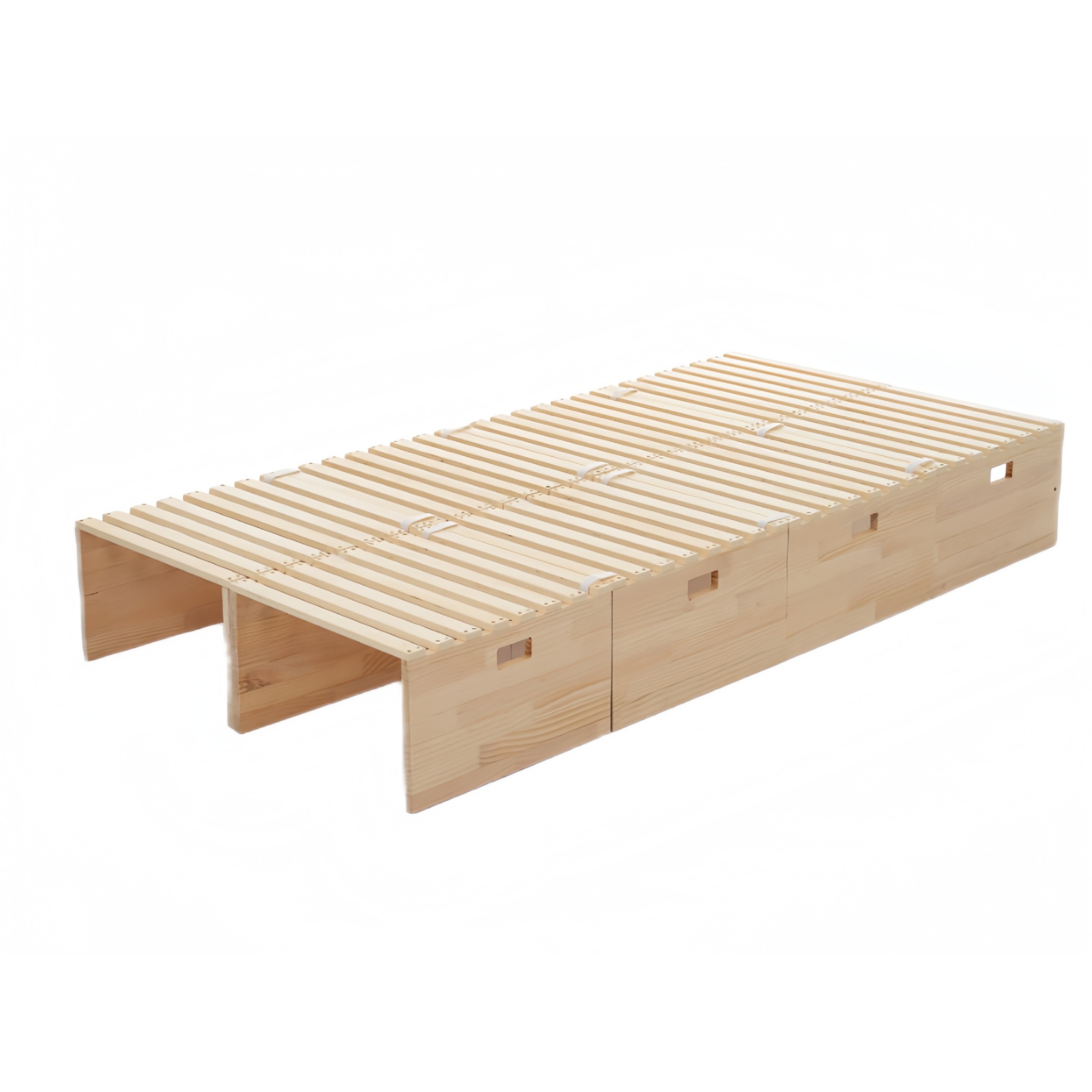 【即日発送　送.料.無.料】【 ハイタイプ】【パレットベッド×8枚】パレットベッド 天然木 すのこベッド ローベッド 木製 おしゃれ　お掃除ロボット対応　分割 ベッドフレーム