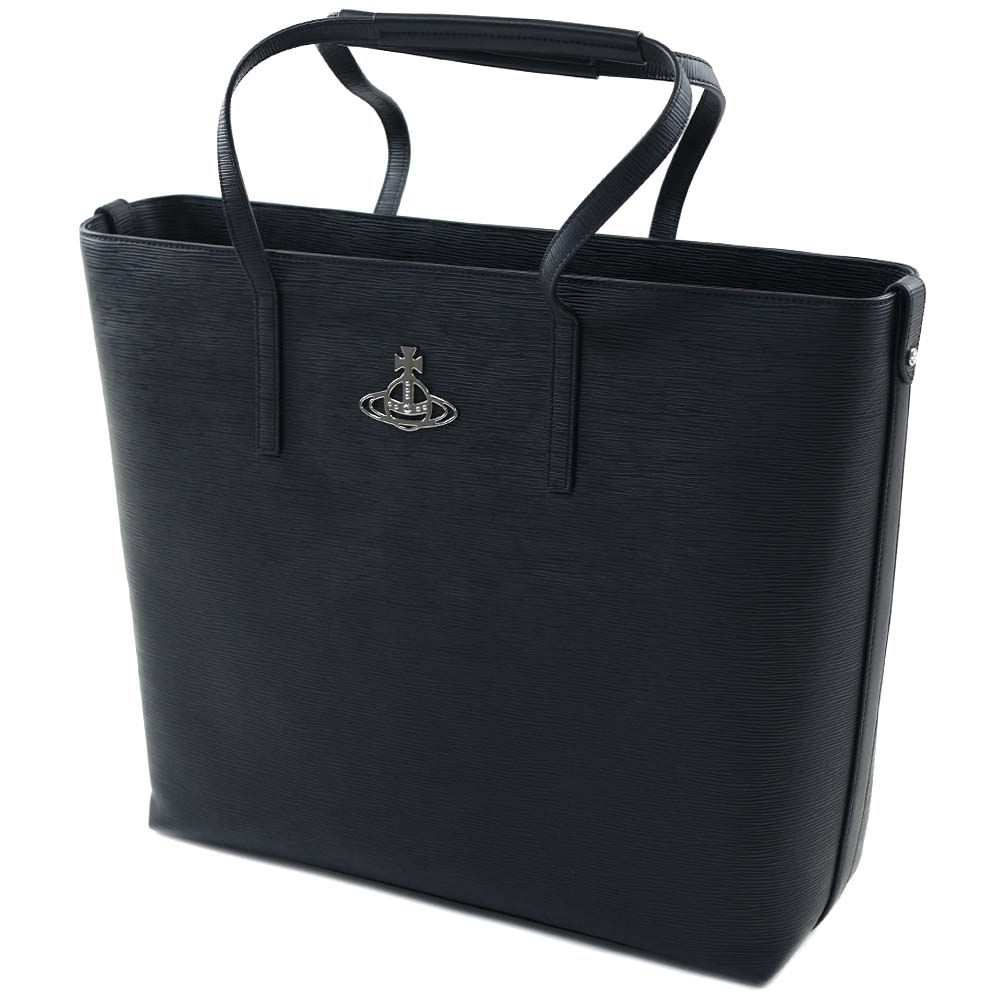 ヴィヴィアンウエストウッド トートバッグ ユニセックス レディース メンズ ブラック Vivienne Westwood POLLY DRAWSTRING TOTE VEGAN PAGLIA BLAC