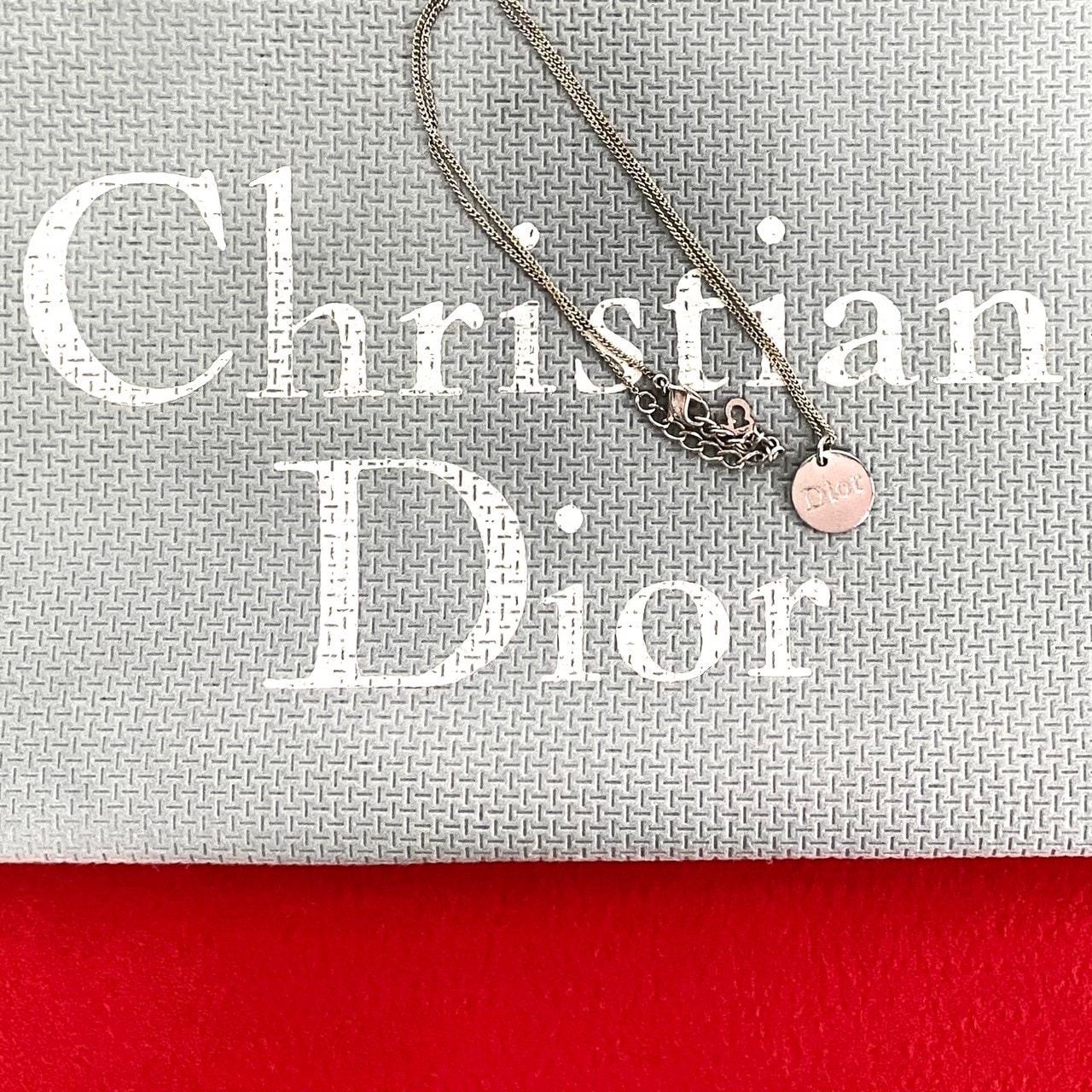 ヴィンテージ ロゴ 刻印ネックレス シルバーメッキ シルバー 290-2