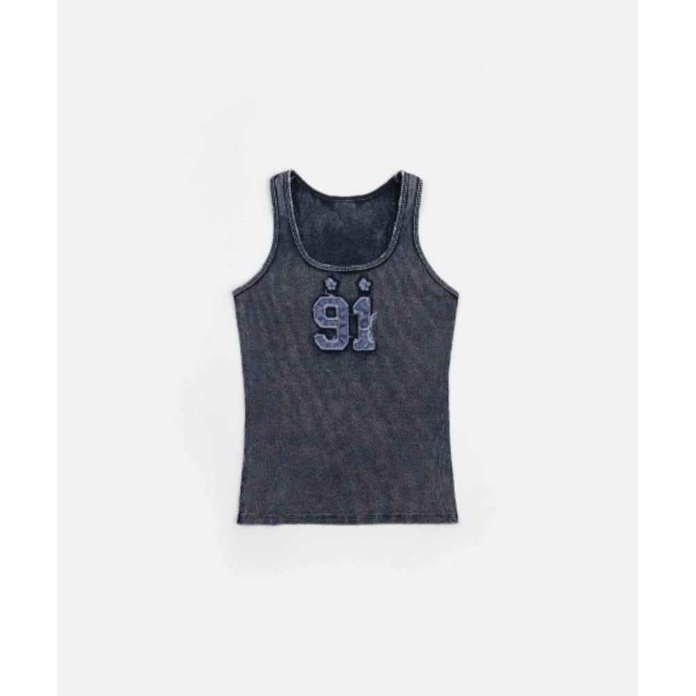 BADBLOOD Rusty Denim Tank Top Blue w-tnk25-007