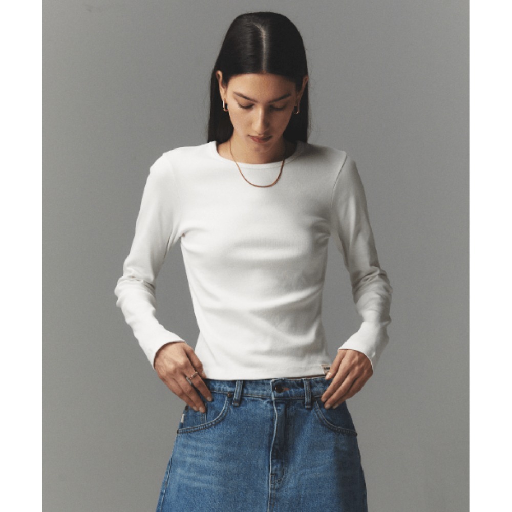 GLOWNY G CLASSIC LONG SLEEVE WHITE 23T0014WH