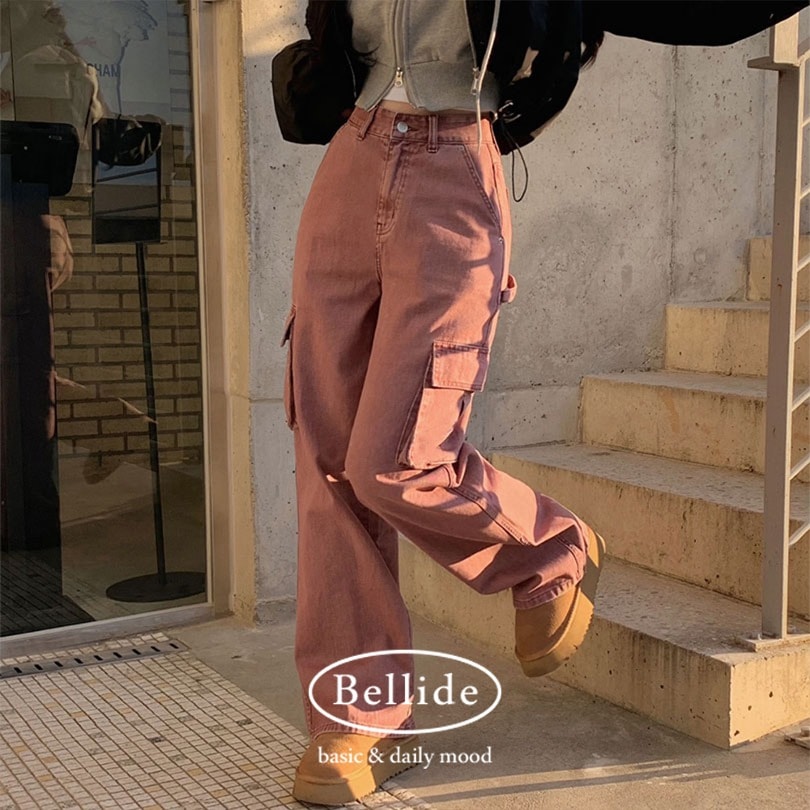 [MADE] カラフルコットンカーゴパンツ pt1373