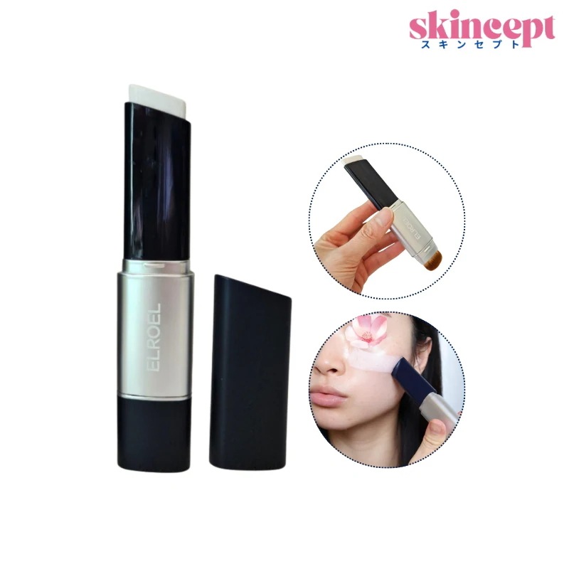 [NEW_正規品] ブランスティック ファンデーション Navy_デュアルアプリケーター_肌カバー+紫外線遮断(SPF50+ PA+++)+メイクアップオールインワンスティック_ブラシ付_トーンアップ