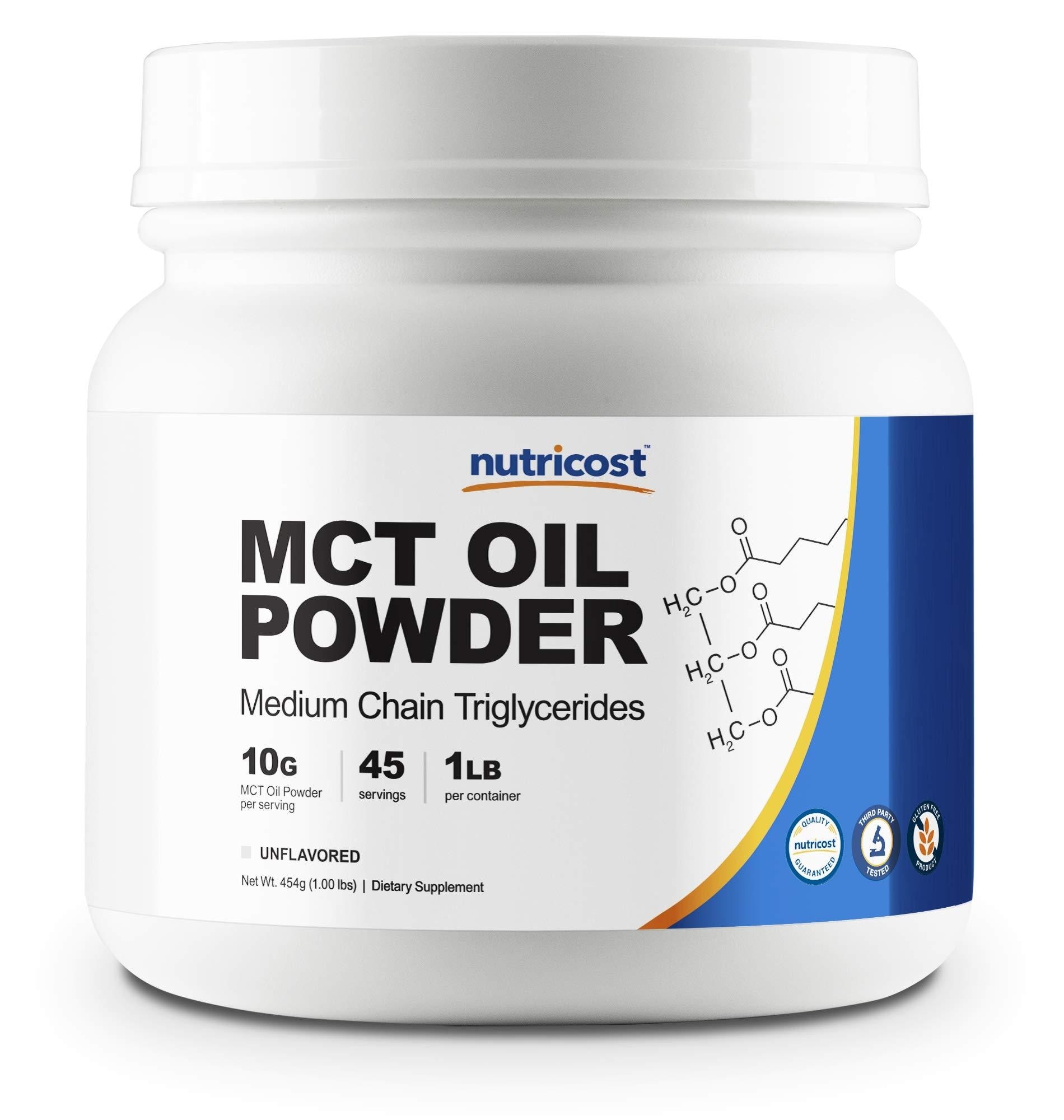 Nutricost MCT Oil Powder 1LB (16oz) - Great for Ke