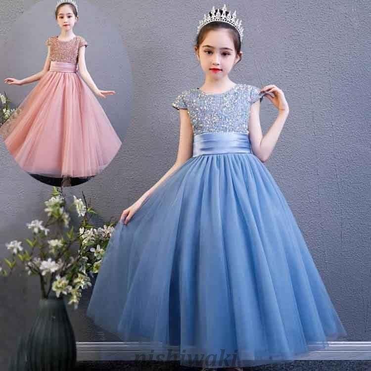 子供ドレス ピアノ ドレス 子供 発表会 結婚式 プリンセス ドレスワンピース レース ロング こども 女の子 二次会 フォーマル 演奏会 七五三 入学式 誕生日 新品 6,270円