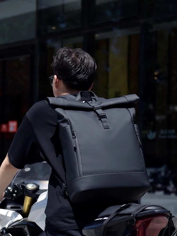 バックパック ショルダーバッグ/メンズ/ロールトップ/アウトドア/防水/コンピュータ /仕事/通勤/旅行/大容量/大学生/通学バッグ30%までに制限