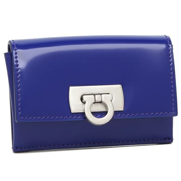 カードケース ワンダ ブルー レディース FERRAGAMO 220435 0763023