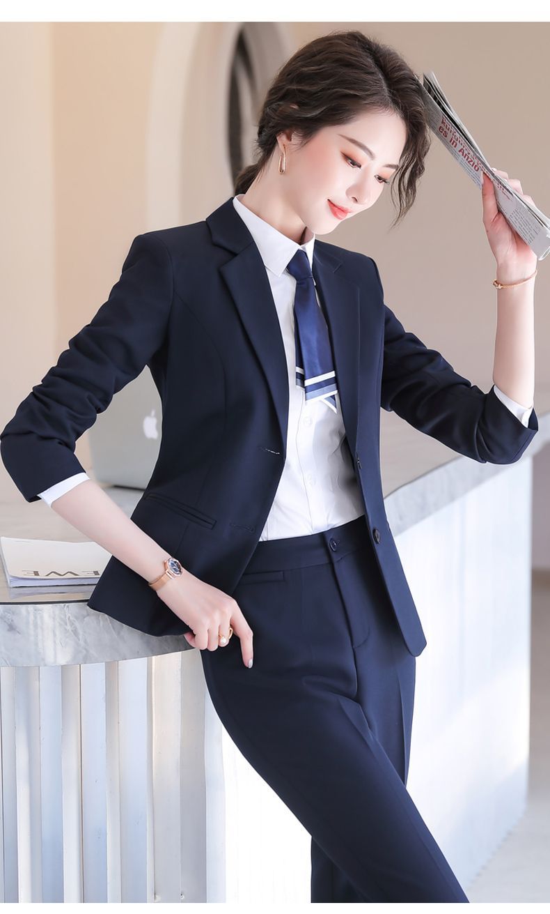 スーツセットアップ プロ用スーツ春と秋の長袖2粒ボタンスーツ大学生面接作業服工装 レディース 卒業式 卒園式 入学式 入園式 説明会 新生活応援ビジネス特集 4,993円