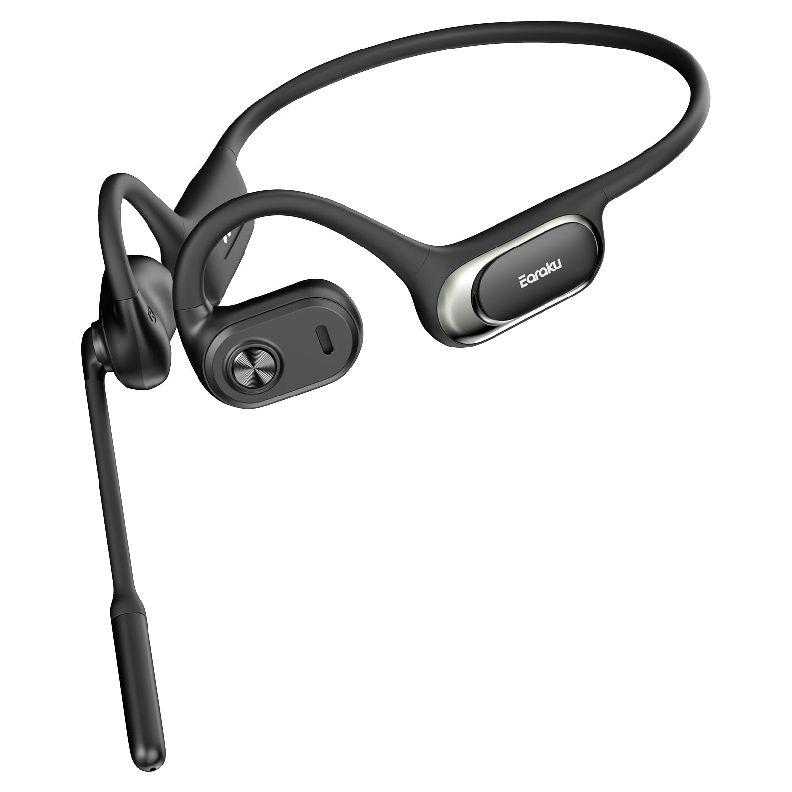 【うるさくても通話はっきり！10分充電で12時間通話可能】Earaku(イアラク) Bluetooth ヘッドセット ENC高精度ノイズキャンセリング 超クリアな通話 通話専用ヘッドセット 50分急速