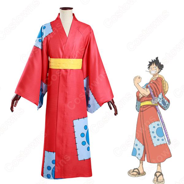 ワンピース ワノ国編 ルフィ太郎 和装 モンキーDルフィ コスプレ衣装 『ONE PIECE』 仮装 変装