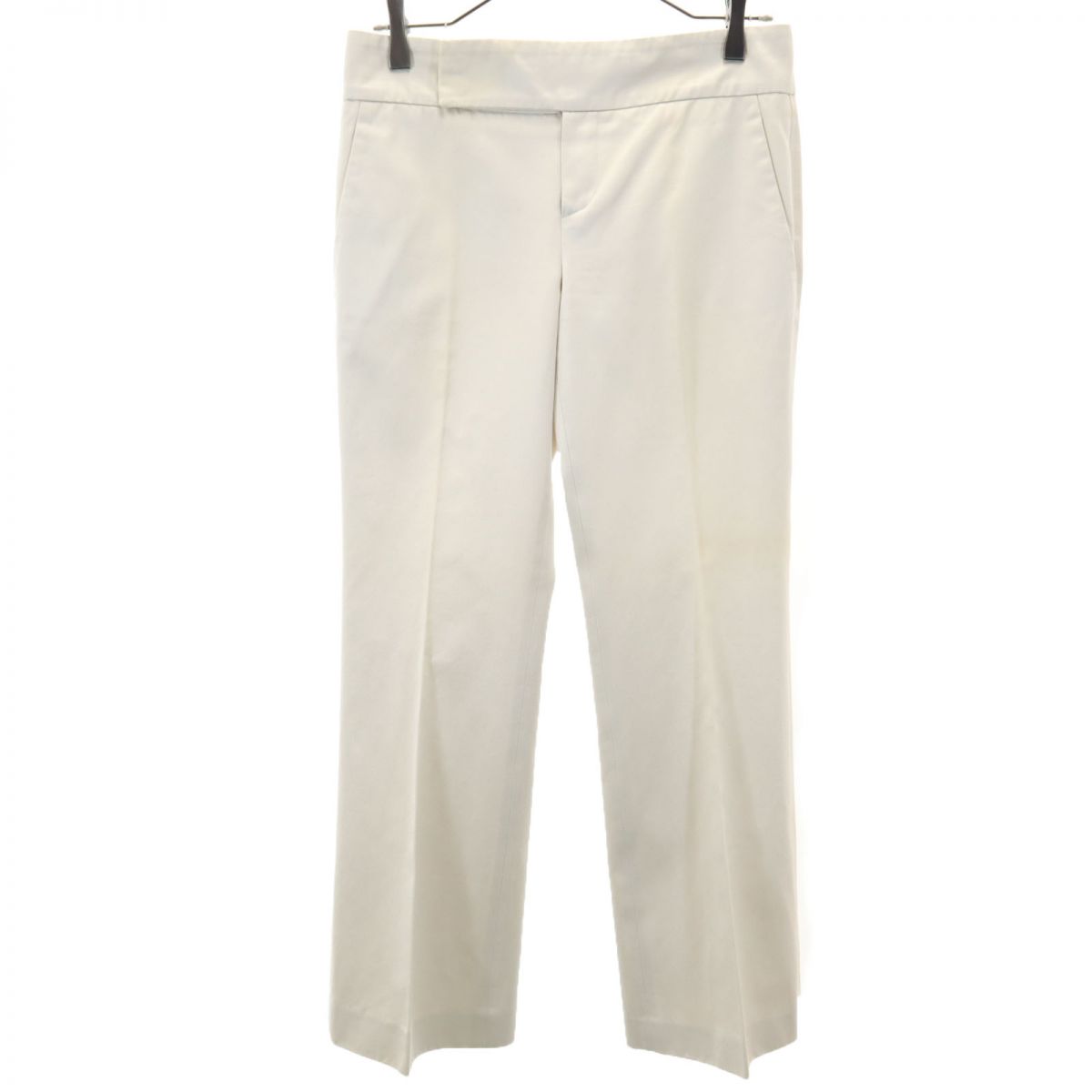 スラックスパンツ 38 ホワイト系 レディース