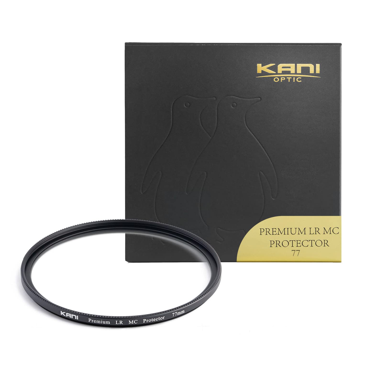 KANI 77mm レンズ保護フィルター Premium LR MC Protector レンズ保護用 スーパーホワイトガラス採用 プレミアムコーティング 低反射0.2% 薄枠 撥水 撥油 防汚 帯電