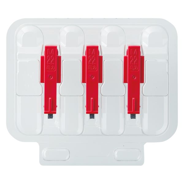 （まとめ買い）ボルトラインN M22用カートリッジ 高力（遅乾性） 3個パック （白） 74377 XBL-M22RCH1-W/3P [x3]