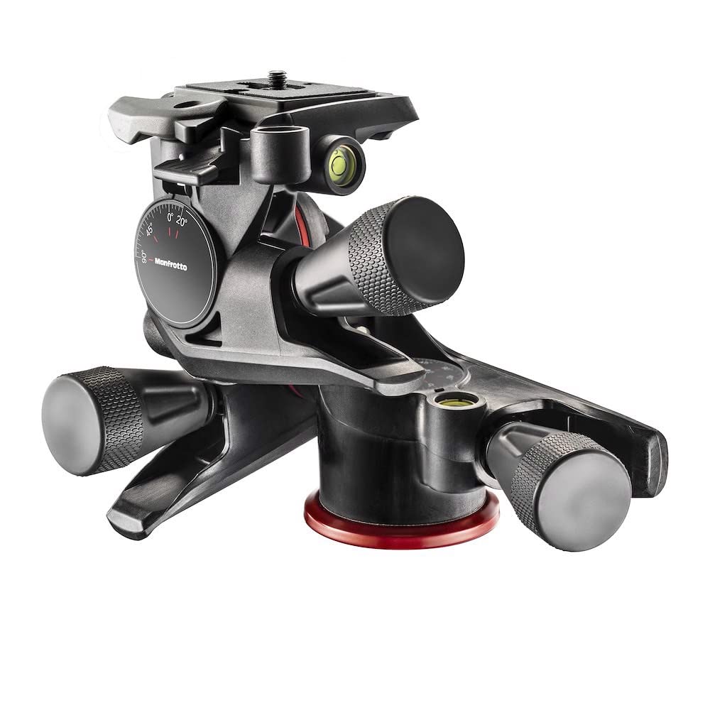 マンフロット(Manfrotto) 3ウェイ雲台 XPROギア3WAY雲台 正確なフレーミングを実現できるギア雲台 クイックリリースプレート付属 最大耐荷重4kg 自重750g アダプト MHXPRO