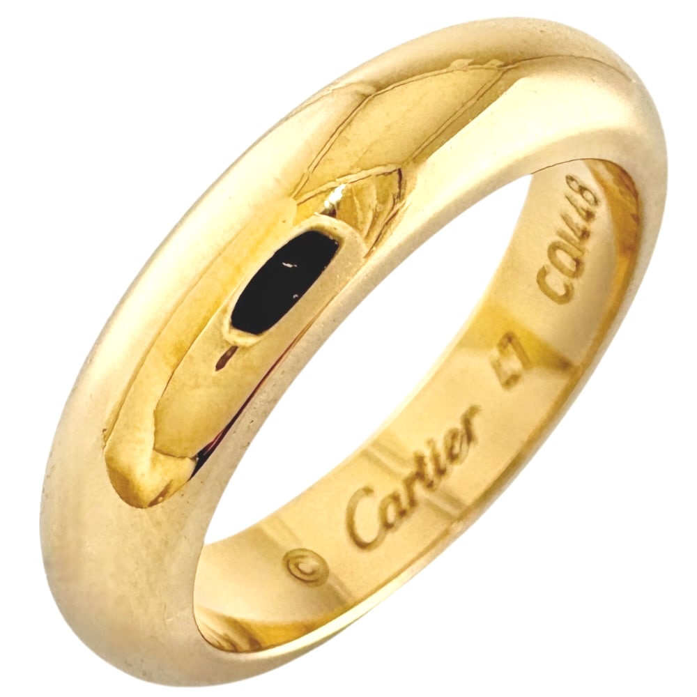カルティエ ウエディングバンド リング 指輪 7号 18金 K18イエローゴールド CARTIER 中古 美品