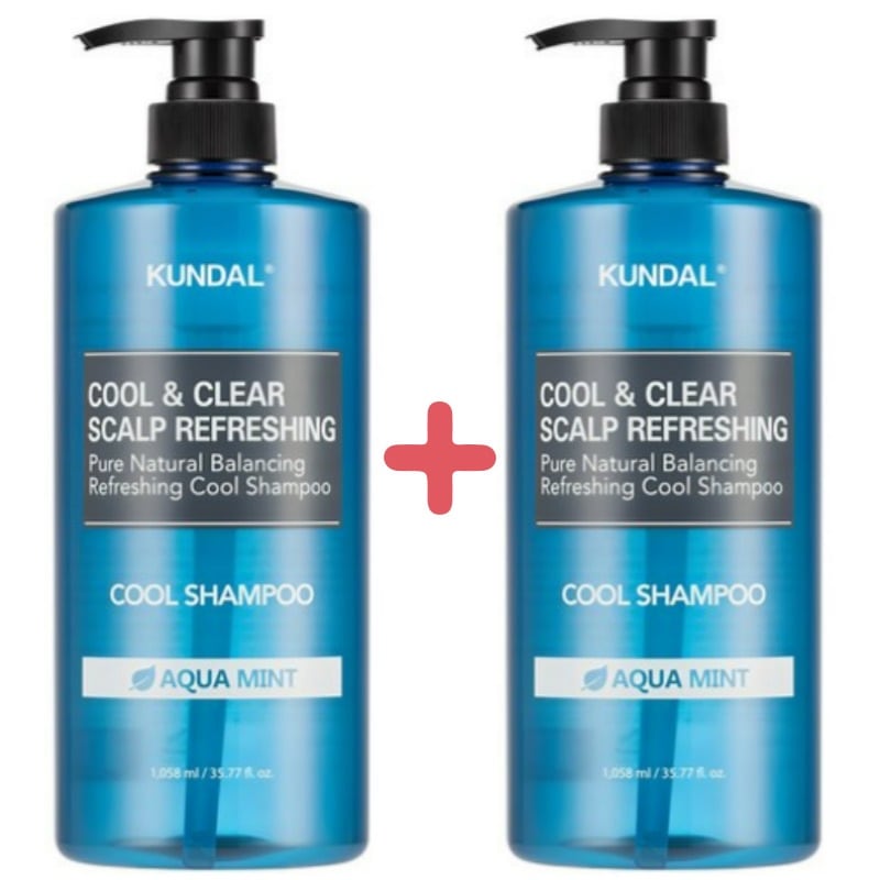 クールアンドクリア スカルプリフレッシュシャンプー アクアミントの香り1058ml2個+gift