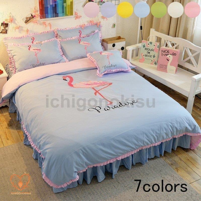 新生活 4点セット 掛け布団カバーセット 北欧風 プレゼント 敷き布団カバー ベッドスカート 枕カバー 布団カバーセット シングル セミダブル 四季通用