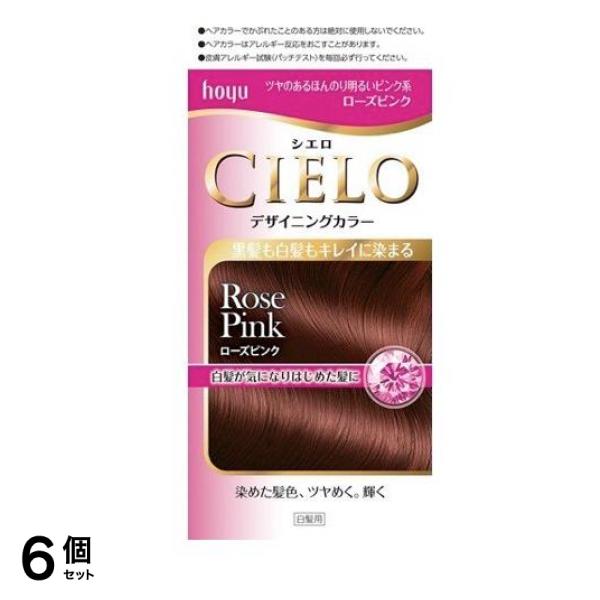 CIELO(シエロ) デザイニングカラー ローズピンク [1剤32g+2剤96mL+シャンプー10mL+トリートメント10g] 1個 6個セット 5,879円