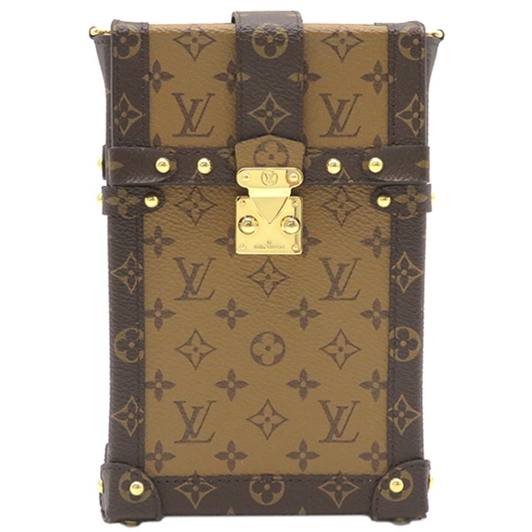 ルイヴィトン LOUIS VUITTON ショルダーバッグ ポシェット トランク ヴェルティカル モノグラムキャンバス モノグラムリバースキャンバス モノグラムリバース ゴールド金具 茶 M6787 255,440円