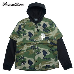 Primitive/プリミティブベースボールフーディー レイヤード パーカー/TWO-FER BASEBALL SWEAT