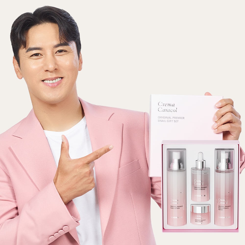 [NEW] クレマカラコール オリジナル プレミア 緑茶 カタツムリ 4種 ギフト セット+マスクパックをプレゼント