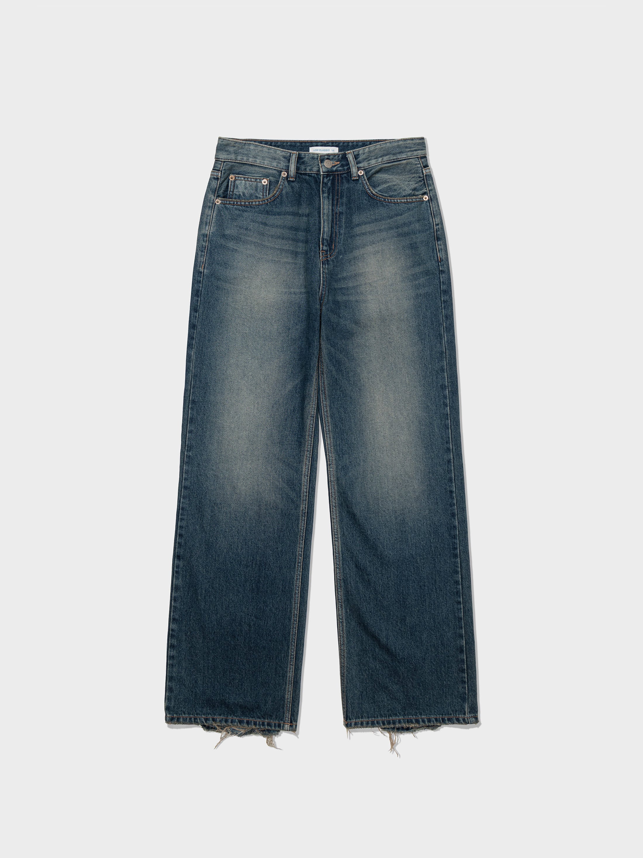 【LOW CLASSIC】 25FW VINTAGE RELAXED-FIT JEANS : MID BLUE