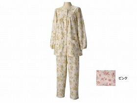 長袖パジャマ(婦人セット)通年用 ピンク L TB2807