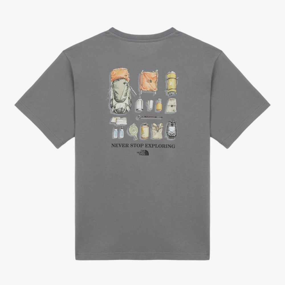THE NORTH FACE メンズ キャンプバイブ 半袖Tシャツ_GRAY NT7UR07D