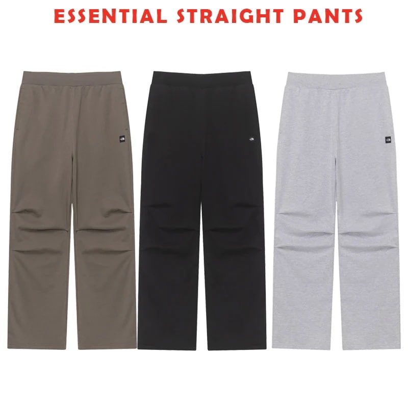 韓国正規品保証 関税負担なしNP6KR02J ESSENTIAL STRAIGHT PANTSデイリー 基本 着装 男子 女子 人気 韓国 ファッション 男女共用 アウトドア