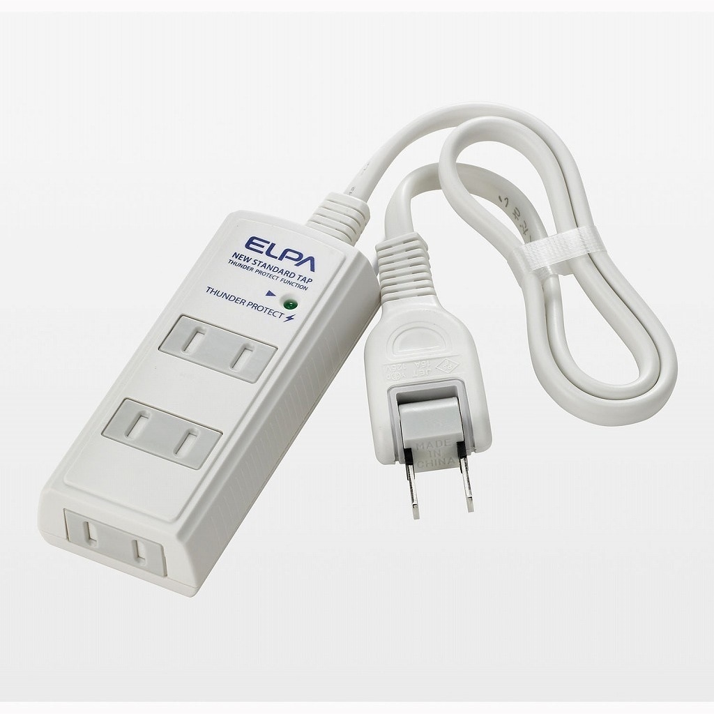 （まとめ買い）耐雷 コード付タップ3P5m 白 WBT-3050SBN（W） [x3]
