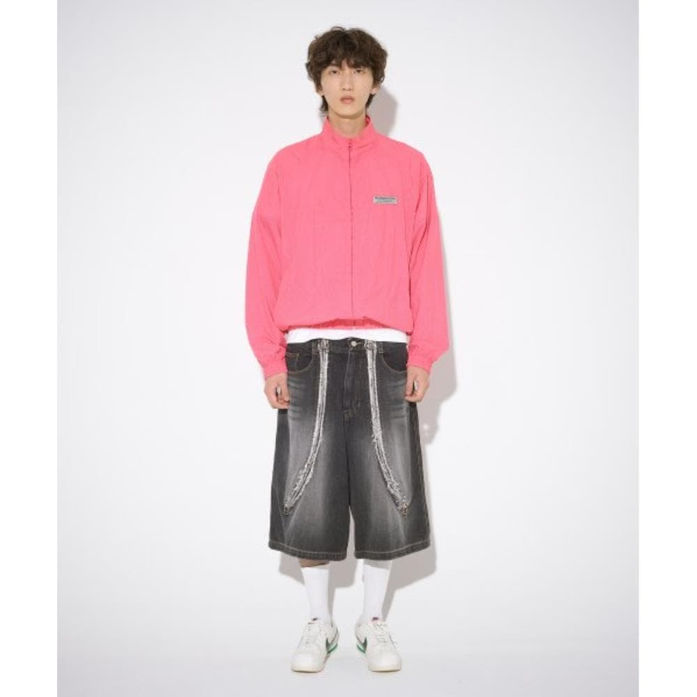 THE MUSEUM VISITOR METAL LOGO LINE RAGLAN WINDBREAKER PI