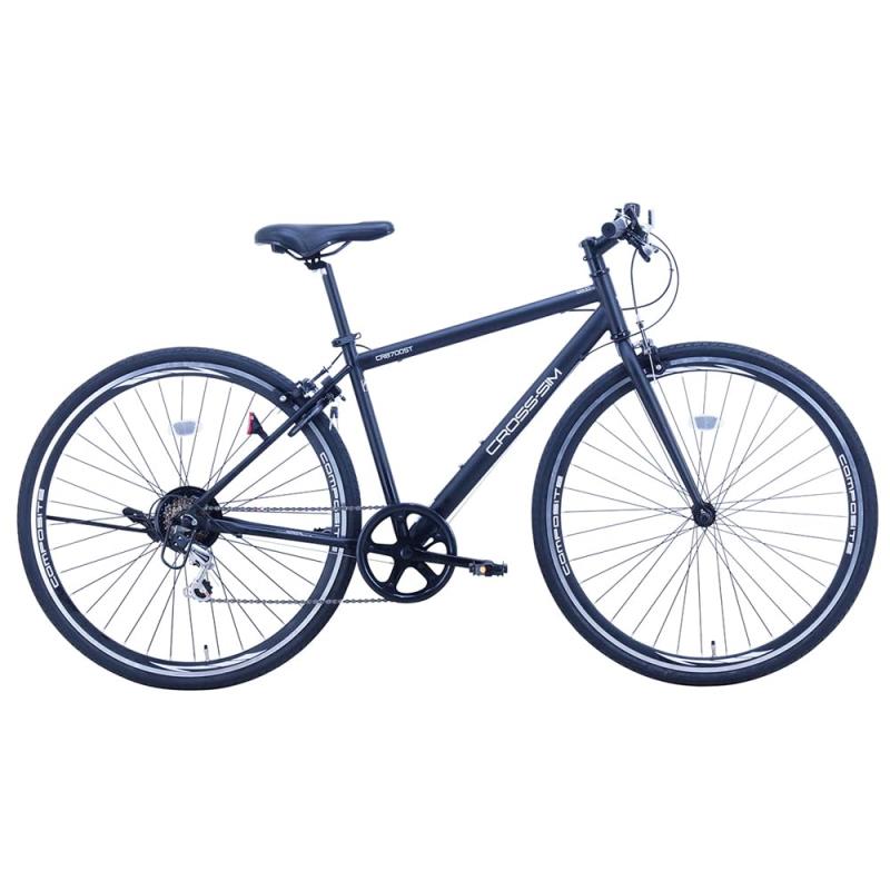 クロッシム 自転車 大人 クロスバイク スポーツ 街乗り シマノ製外装6段変速 700X32C CRSIM7006-450 フラットブラック ブランド: サカイサイクル(SAKAI CYCLE)