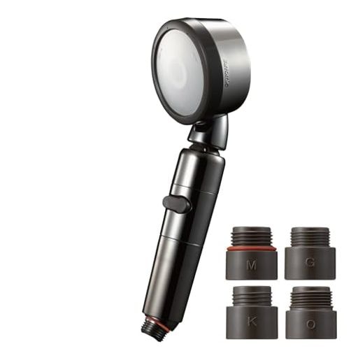 シャワーヘッド 節水シャワー 3Dプレミアム 角度調整 一時止水 増圧 節水 最大50% シルバー 日本製 3D-X3BA