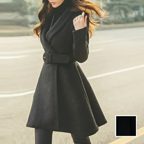 アウター コート 韓国 ファッション レディース 秋 冬 ブライダル お呼ばれ コーデ 成人式 二次会 同窓会 20代 30代 40代 50代 2025 へちまカラー ウエストマーク Aライン