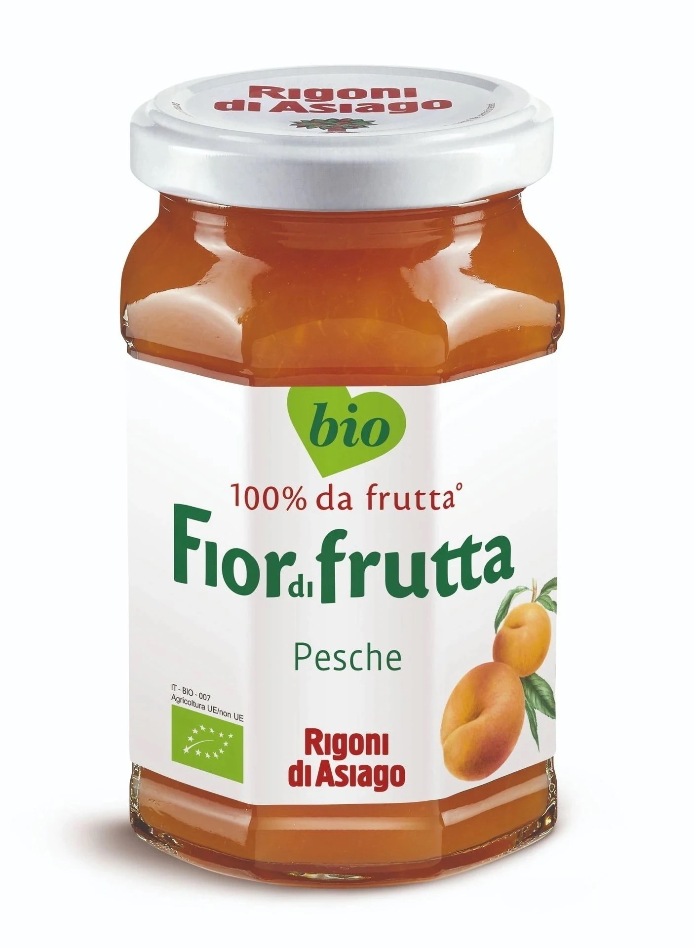 イタリア産ジャム オーガニック食品 ピーチジャム 瓶詰め パン ジャム ビスケット 製菓材料