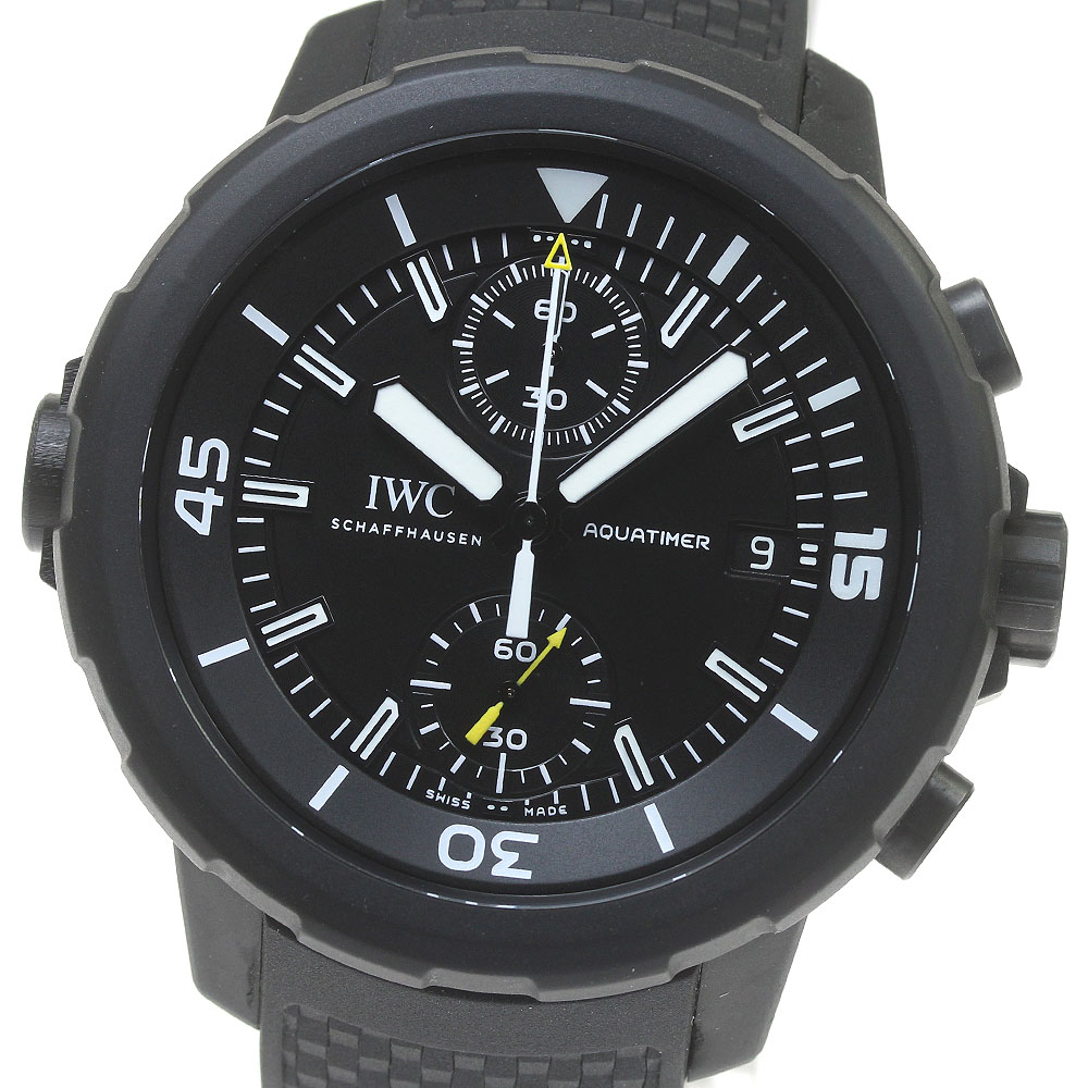 ベルト訳あり IWC IWC SCHAFFHAUSEN IW379502 アクアタイマー ガラパゴス・アイランド クロノグラフ 自動巻き メンズ _840364【中古】