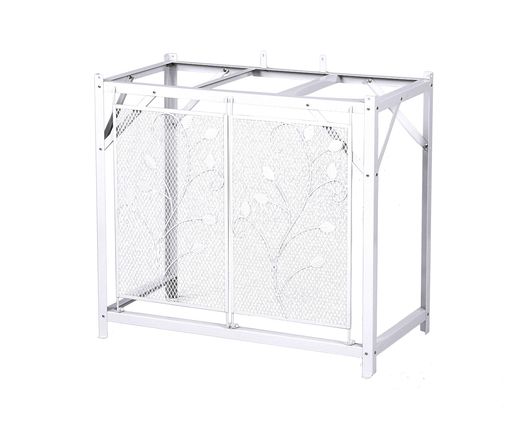 グリーンライフ エアコン室外機カバー 90×47×80CM AC-78MM ライトグレー