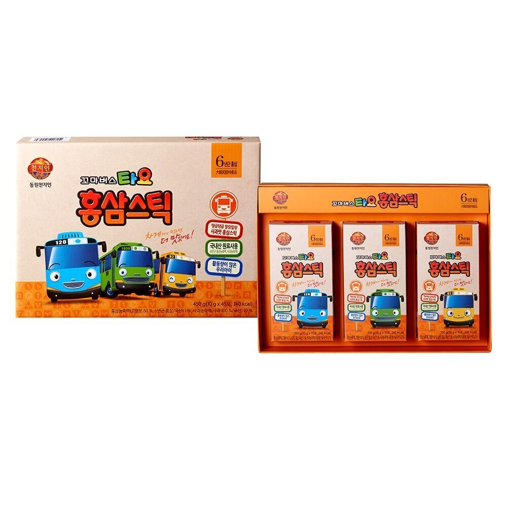 チョンジイン ちびバス タヨ 紅参スティック 10g x 45本 5,217円