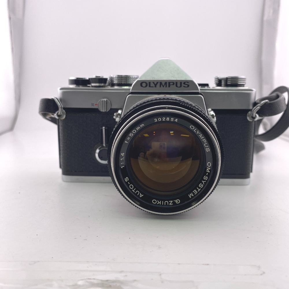 OLYMPUS オリンパス OM-1 一眼レフカメラ レンズ アルミ フィルムカメラ ブラック