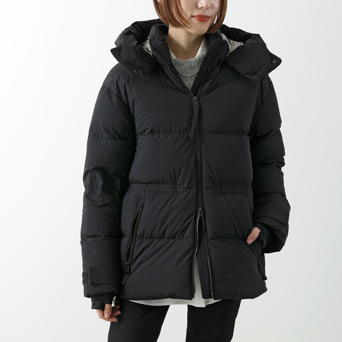 WOOLRICH ウールリッチ ダウンジャケット MATT STRETCH PUFFER JACKET CFWWOU1043 FRUT3107 レディース フード付 撥水 100 BLACK