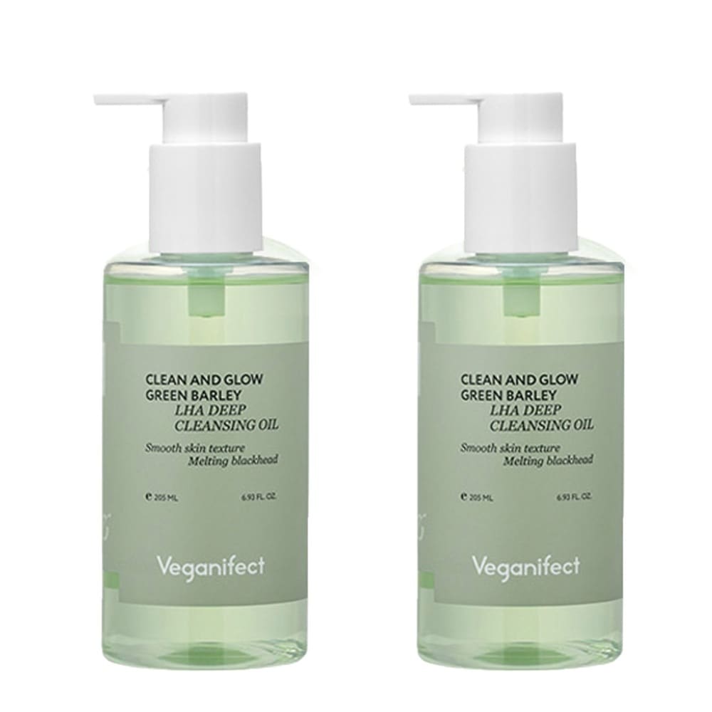 【1+1】クリーン＆グロー 205ml 青麦ラハディープクレンジングオイル/毛穴ケア/保湿ケア/角質ケア/皮脂除去/鎮静/LHA DEEP