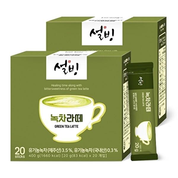 ソルビン緑茶ラテ40個入り 설빙 녹차라떼 40입