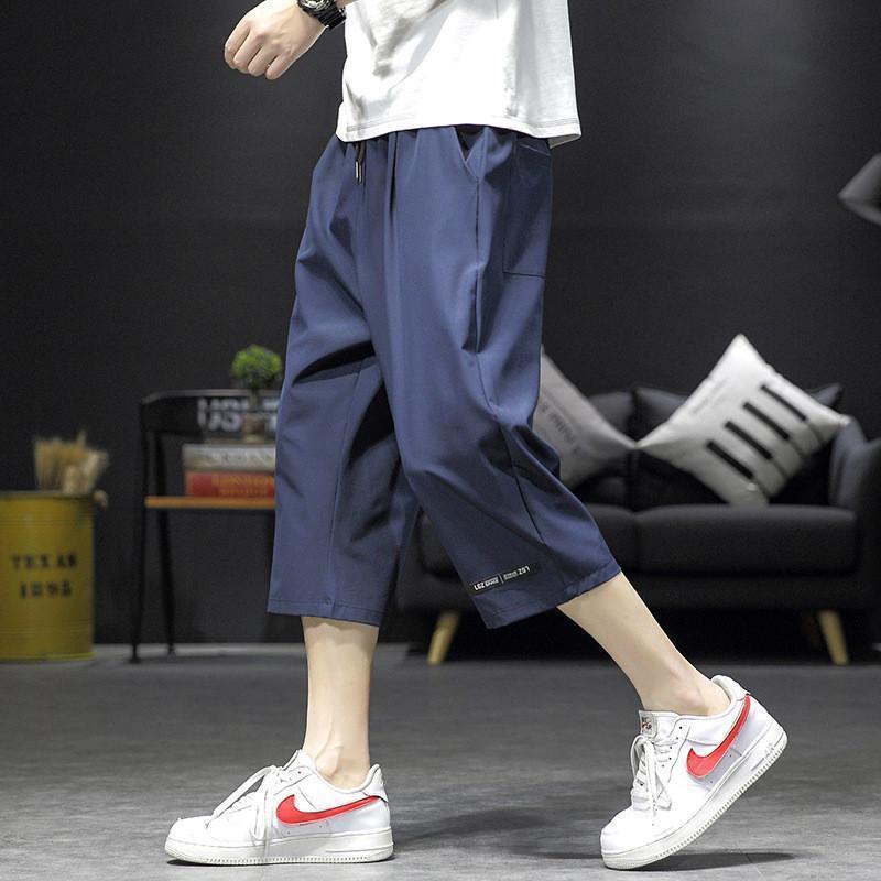 クロップドパンツ メンズ 冷感パンツ 七分丈 接触冷感 夏 ひんやり ハーフパンツ ひざ下 ワークパンツ 太め 作業着 通学 アウトドア 5,354円