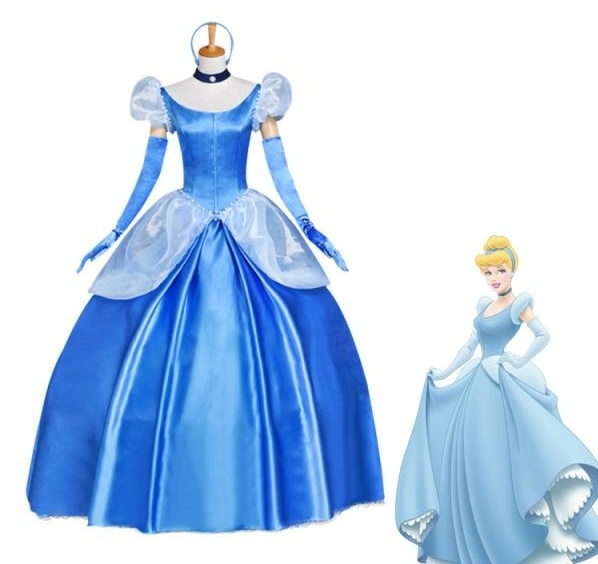 シンデレラ ドレス コスプレ衣装 灰かぶり姫 プリンセス シンデレラ コスプレ 衣装 Cinderella 大人用 コスプレ衣装 アニメ ロングドレス ハロウィーン ハロウイン 仮装 イベント 映画