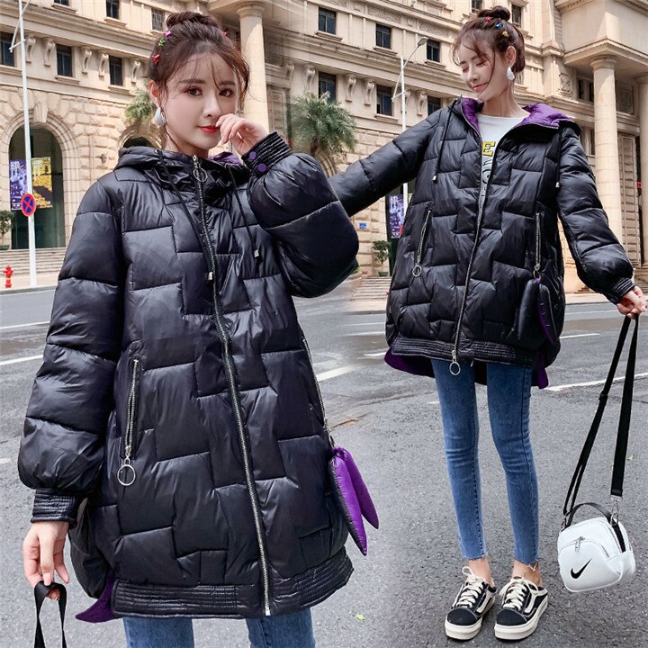 合わせやすい服で 冬 新作 韓国 ファッション 女性 タイド カレッジ風 カジュアル ゆったりする